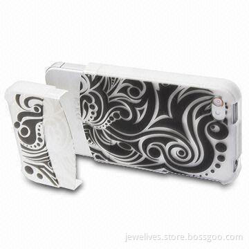 Protective Case for iPhone 4 with Laser Engraved Logo, Customized Designs are Welcomed
